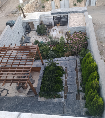 پروژه سایه سار چوب و برگ